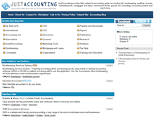 Tablet Screenshot of justaccounting.com
